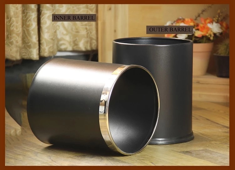 Leatherette Dustbin - Capacity: 13 Liter/day