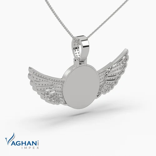 Gold Diamond Memory Pendant