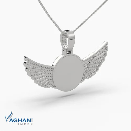 Diamonds Gold Memory Pendant