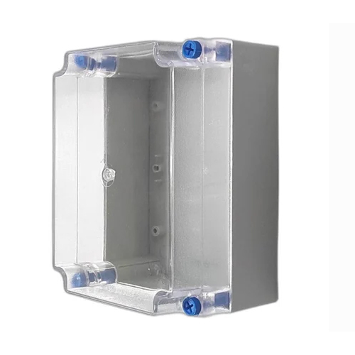 Solar Enclosure Box - ABS Material, 180x130x100mm, Grey-Transparent Color | Waterproof, Temperature Resistant, Dust-Proof
