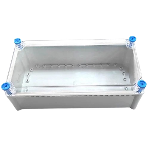 Grey-Transparent 380X190X130Mm Abs Enclosure