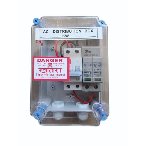 Grey-transparent Solar Acdb Box