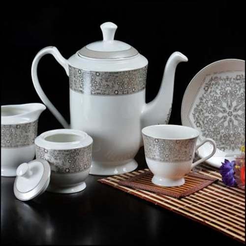 Ceramic Tea Set 24 - Ceramic Material, Traditional Design, Includes Teapot, Cups, And Saucers | Perfect For Tea Lovers And Entertaining