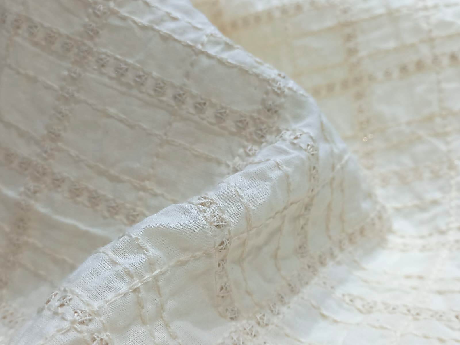 Designer Dyeable Embroidered Fabric For Kurta Online - Attributes: Comfortable & Soft