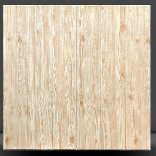 आधुनिक 70X77Cm 3D लाइट वुडन फोम शीट वॉलपेपर