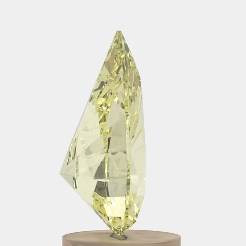Pear Shape Yellow Diamond
