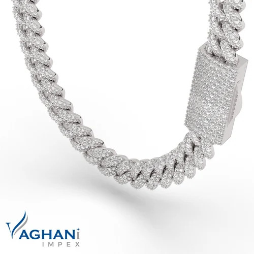 Diamonds Cubans Link Gold Chain - 10kt Gold, 22 Inch Long, 142 Grams | Lab Grown Round Diamonds, Customizable Luxury Hip Hop Accessory