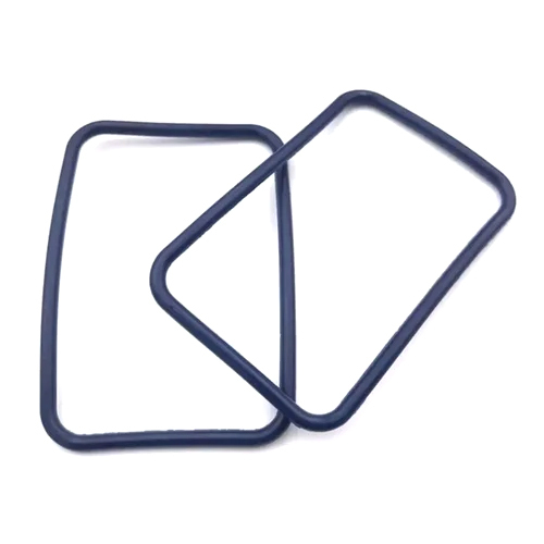 Rectangular Silicone Gasket - Silicone Rubber, 5 mm Thickness, 55 mm Inner Diameter, Black Color | Industrial Application, Durable Performance
