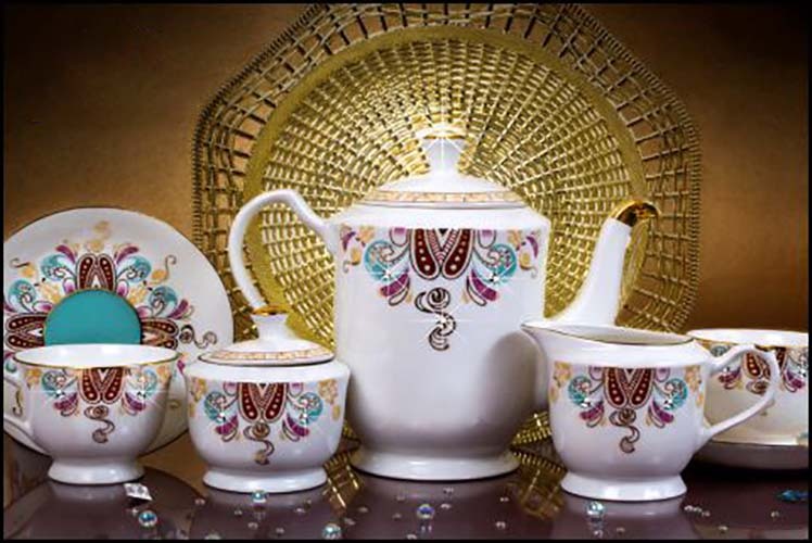 Ceramic Tea Set 43 - Elegant Ceramic, Multiple Pieces For Tea Service, Assorted Cultural Designs, Perfect For Traditional And Modern Settings