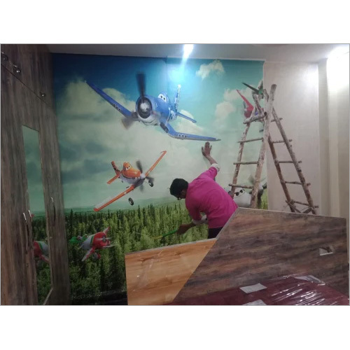 Customized Pvc Wallpaper - Pvc Material, Custom Size, Digital Printed Special Effect | Waterproof, Easy Maintenance, Durable For High-traffic Areas