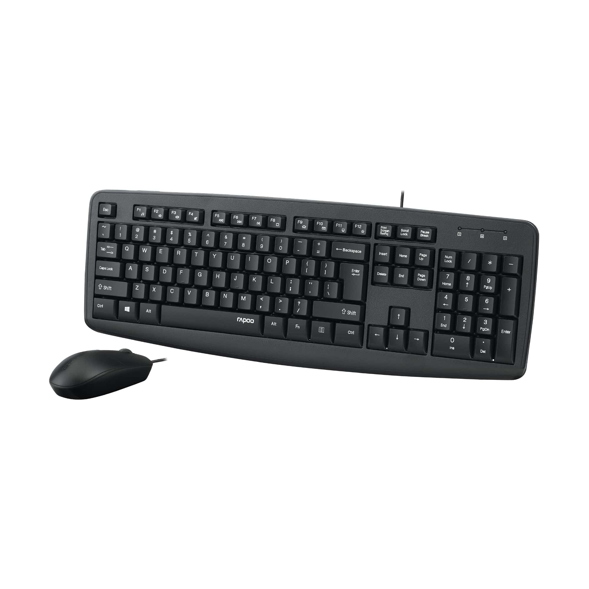 Nx1600 Wired Optical Mouse And Keyboard Combo