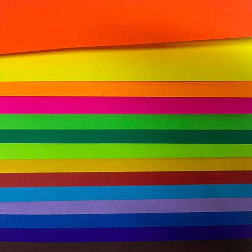 Plain Fluorescent Paper - Coated For Digital Printing, Customized Size & Surface Finish, Ideal For Embossing, Scrapbooking & Presentations
