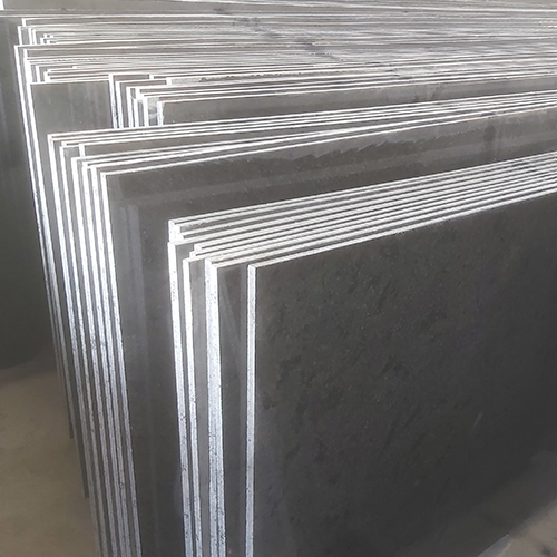 Rectangular Tiger Black Granite Slabs Application: Commercial