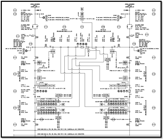 Electrical Drawings For Ehv Substation Or Switchyard Project
