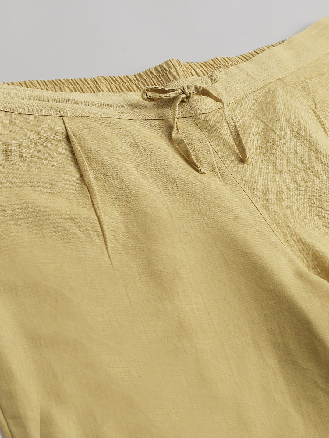 Women Cotton Plus Size Relaxed Pleated Trousers - 3xl To 5xl, Quick Dry, Comfortable And Washable With 2 Pockets