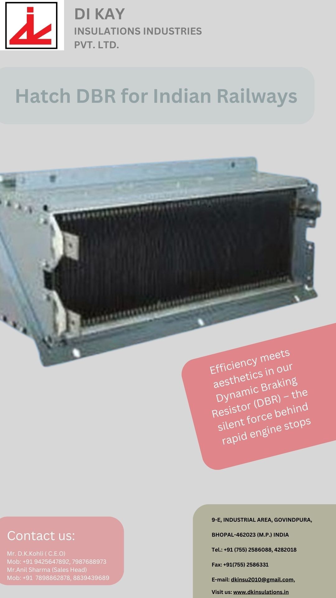 Dbr Hatch (Diesel Locomotive) Application: Industrial