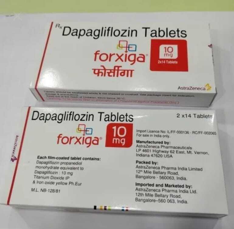 Forxiga 10 Tab Ingredients: Dapagliflozin