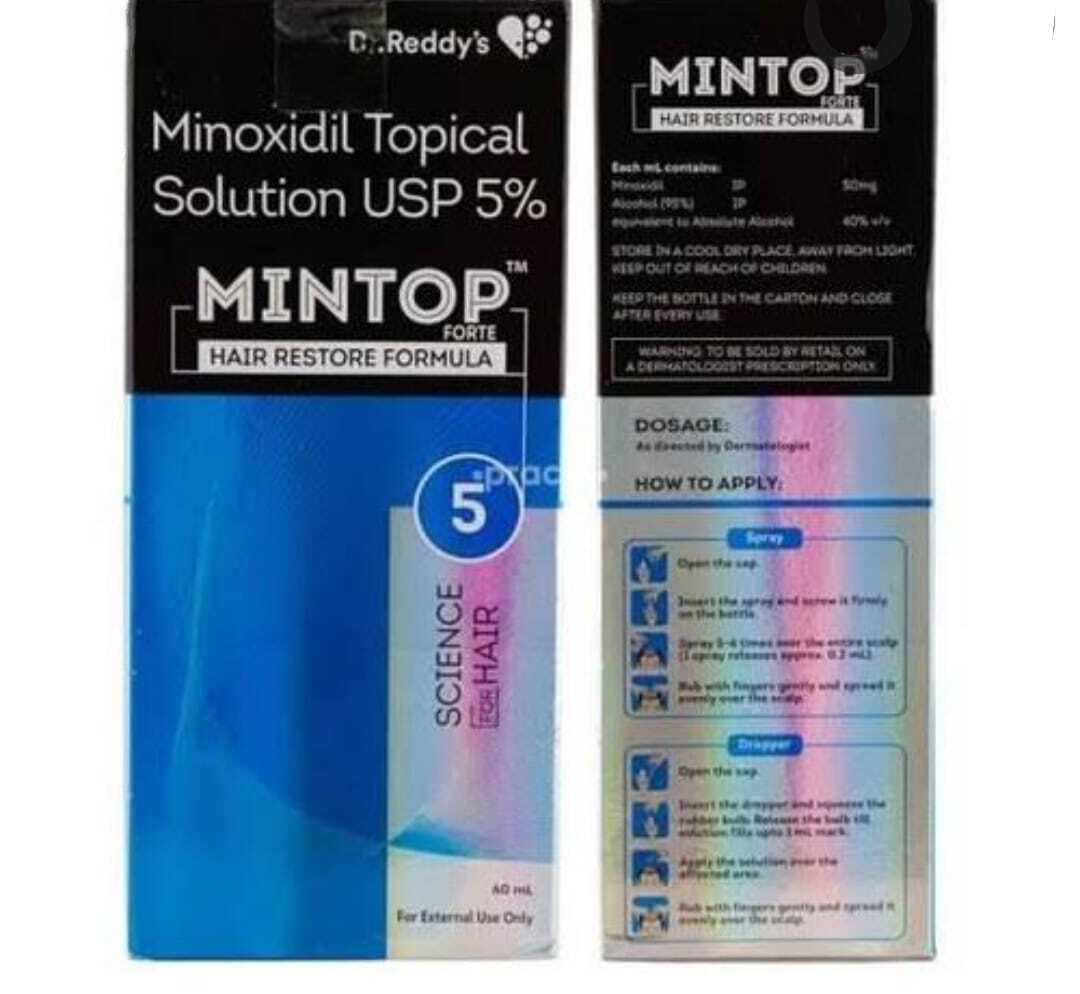 Mintop Forte Lotion - 120 Ml Bottle | Oil Formulation For Effective Hair Regrowth, Fast Absorption, Easy Application, Clinically Tested