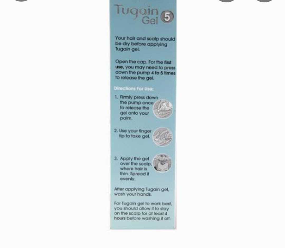 Hair Treatment Products Tugain 5% Gel 60 Gm