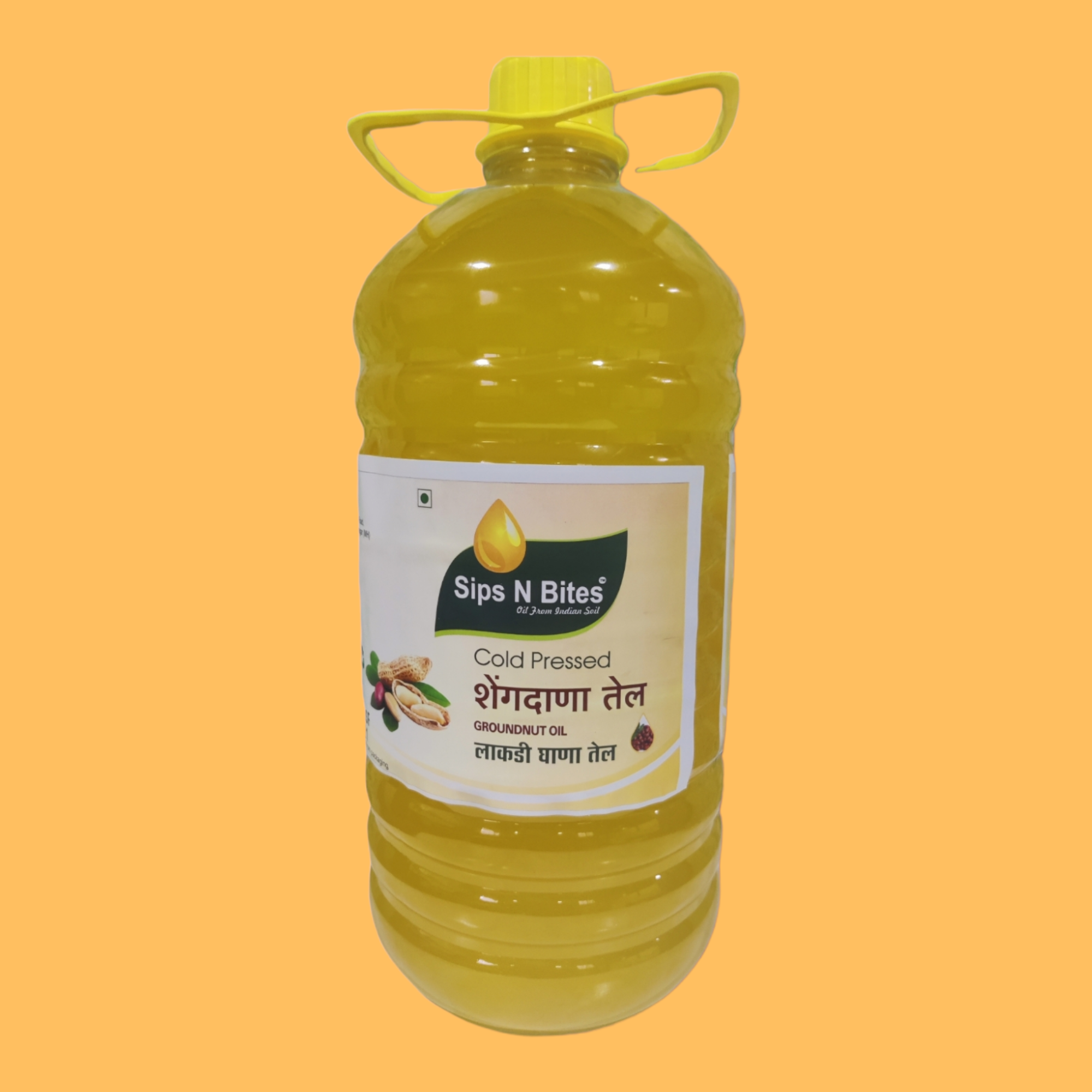 Cold Pressed Groundnut Oil - Organic Unrefined Peanut Oil 1 Liter | Nutrient-rich With Distinct Flavor Ideal For Cooking And Deep Frying