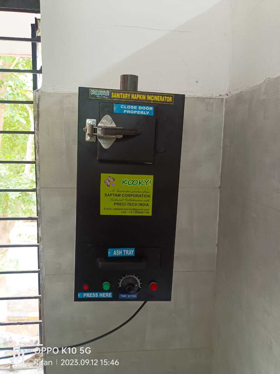 Napbin Sanitary Napkin Incinerator