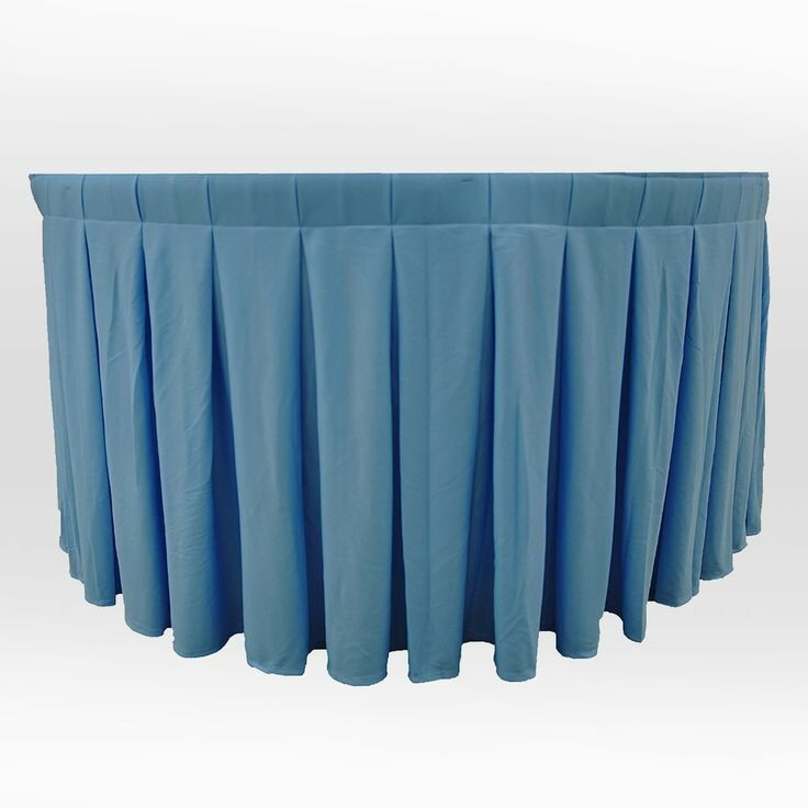 Round Table Cover - Spandex Fabric, Fits 6 Ft Table, Any Color | Fitted Design, Wrinkle Resistant, Easy Installation, Elegant Skirt