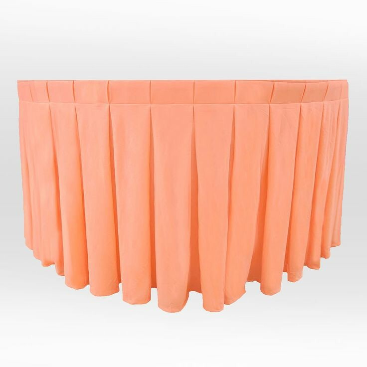 Round Table Cover - Spandex Fabric, Fits 6 Ft Table, Any Color | Fitted Design, Wrinkle Resistant, Easy Installation, Elegant Skirt
