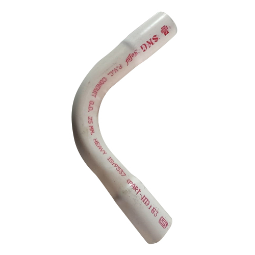 White Electrical Pvc Pipe Bend