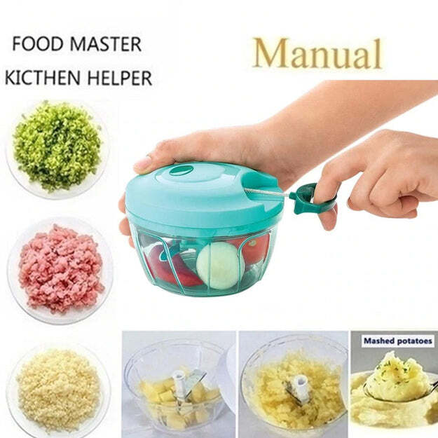 Handy Mini Plastic Vegetable Chopper Cutter