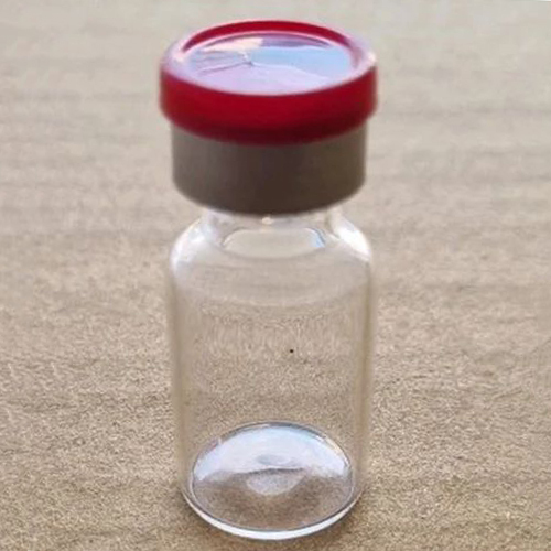 Vial Finish Glass Vials - Glass Material, 5ml Capacity, Red Cap, 13mm Diameter, 2mm Thickness | Customizable Sizes, Worm Embossed Treatment, Warranty Included