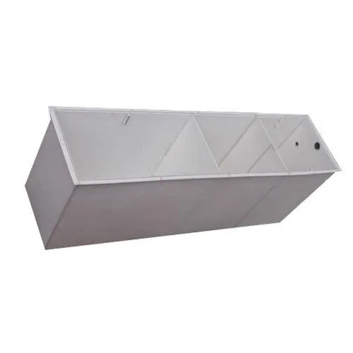 ETP Storage Tank - Polypropylene 1000L Rectangular White | Designed for Chemical/Oil Effluents with Compartmentalized Storage