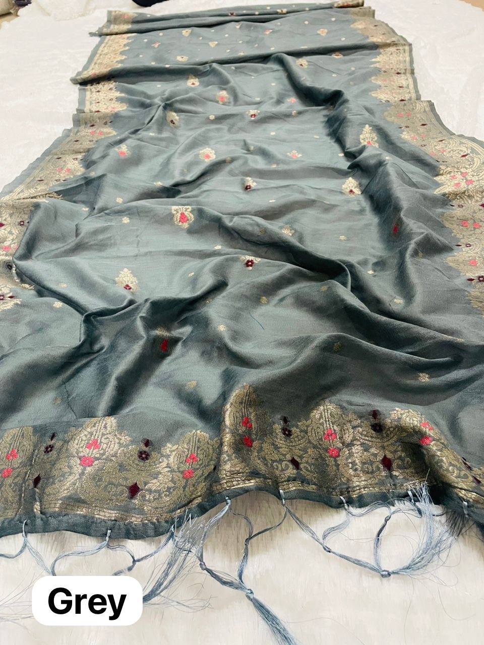 Grey Cotton Dupatta