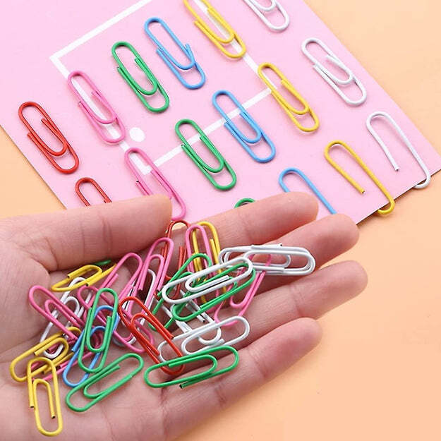 Multipurpose Assorted Color Coated Paper Clips