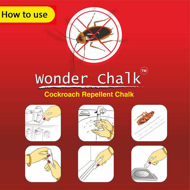 Strong Cockroach Chalk Cockroach Killer Insecticide Repellent Insect Control Wonder Chalk