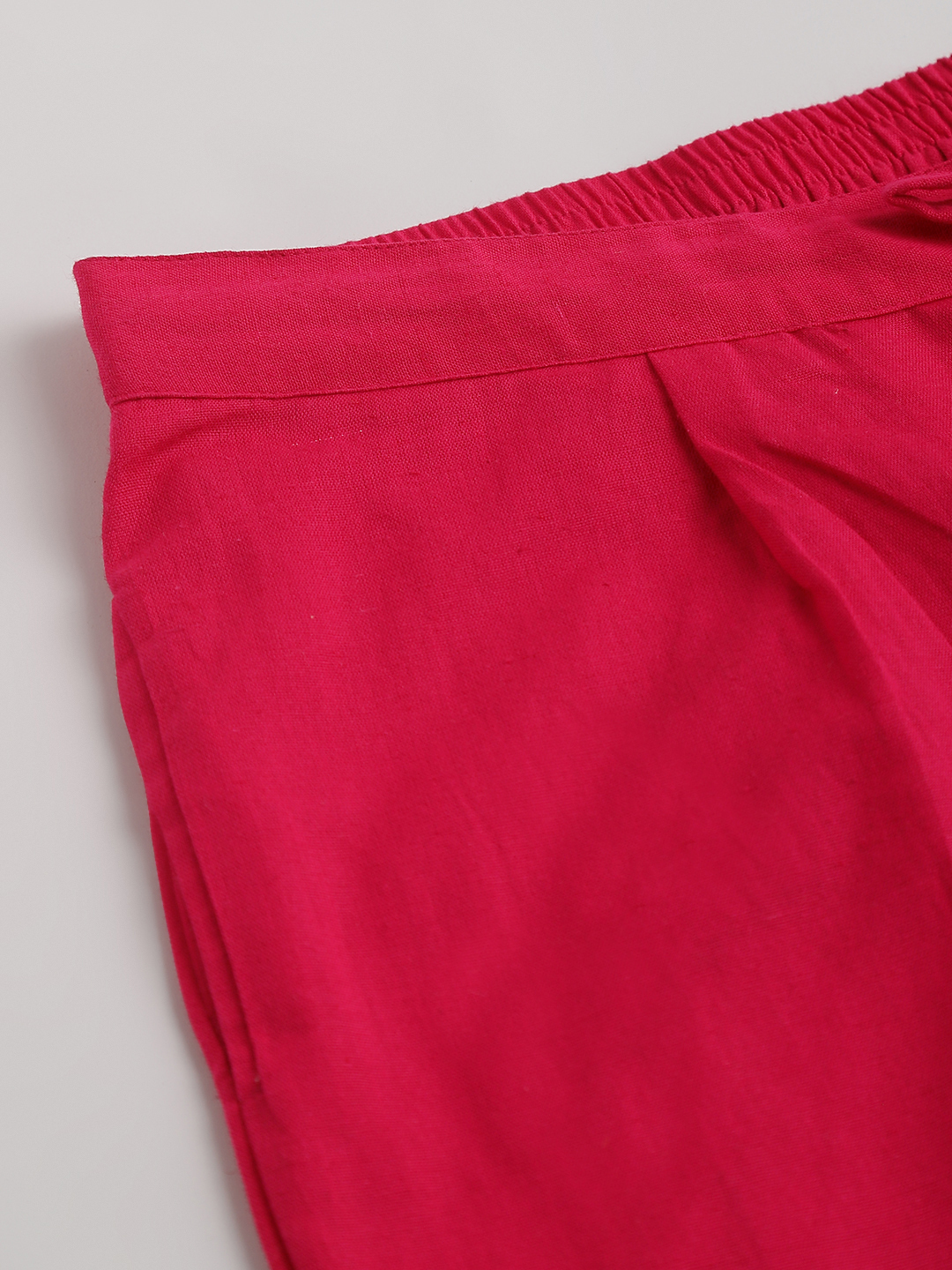 Ladies Cotton Pant - Cotton-rayon Blend, Size 3xl-5xl, Pink Color, Straight Fit, Length 37 Inch | Plus Size, Quick Dry, Washable, Waterproof, All Season