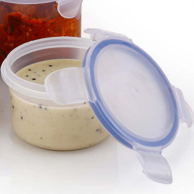 Locking Liquid Storage Plastic Liquid Round Airtight Food Storage Container With Leak Proof ...