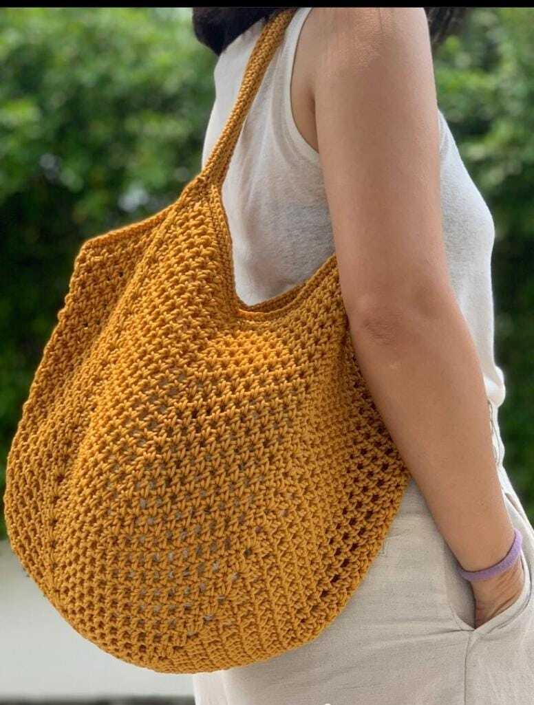 Macrame Crossbody Sling Bag - Cotton Material, Custom Color & Design Options | Hand-woven, Soft Crochet, Ideal For Beach, Travel & Daily Occasions