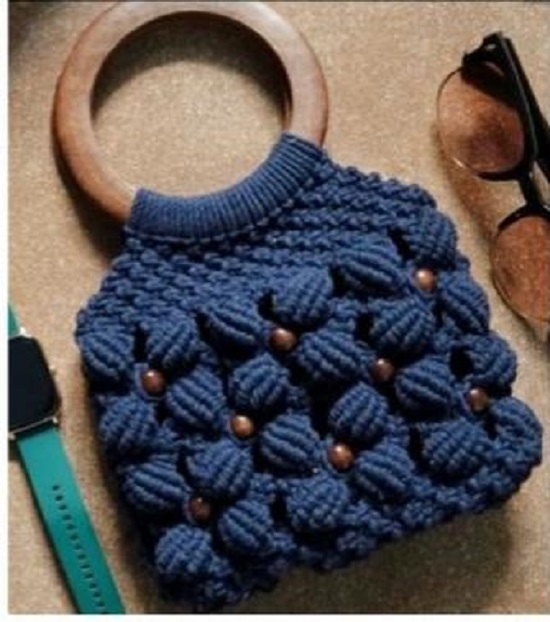 Macrame Crossbody Sling Bag - Cotton Material, Custom Color & Design Options | Hand-woven, Soft Crochet, Ideal For Beach, Travel & Daily Occasions