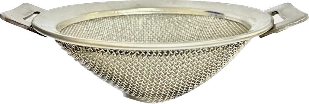 Steel Strainer - 304 Stainless Steel, 7-9cm Width, 9-11cm Length | High Quality Mirror Finish, Durable Tea & Coffee Strainer For Home & Hotel Use