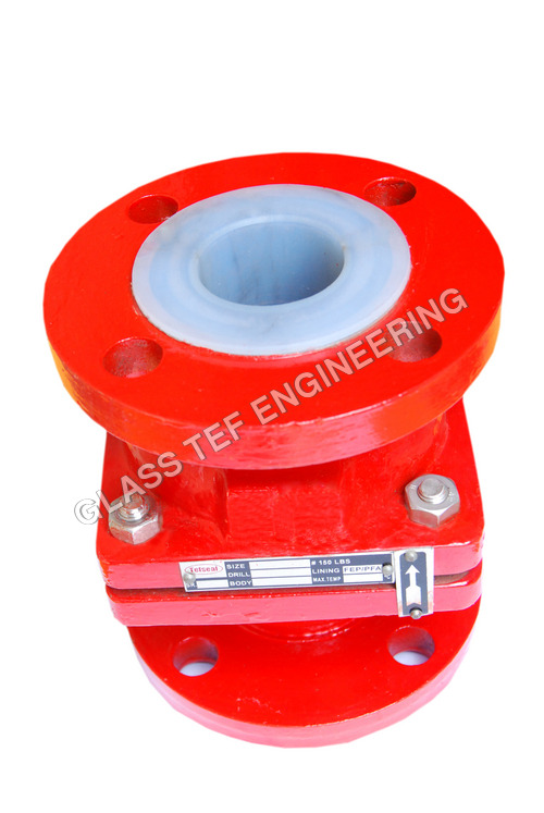 PTFE पंक्तिबद्ध चेक वाल्व