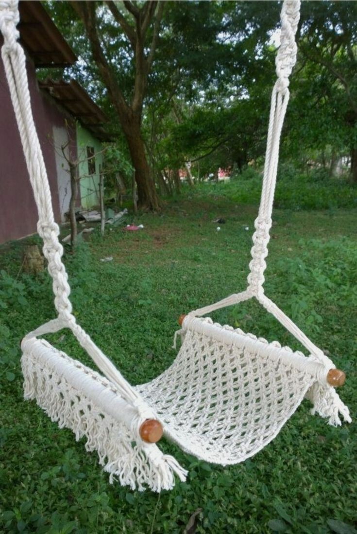 Macrame Swing Chair - Feature: Durability And Long-lasting Use