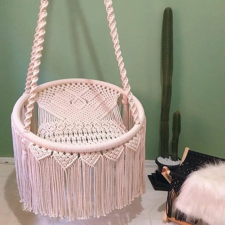 Macrame Swing Chair - Feature: Durability And Long-lasting Use