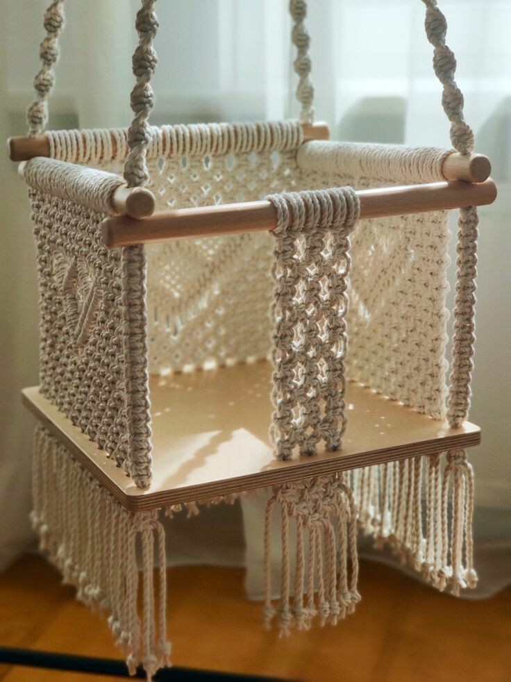 Macrame Swing Chair - Feature: Durability And Long-lasting Use