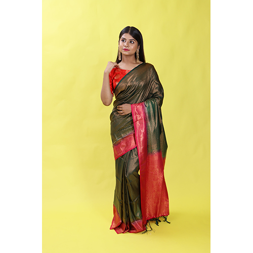 Multicolor Malbari Silk Saree