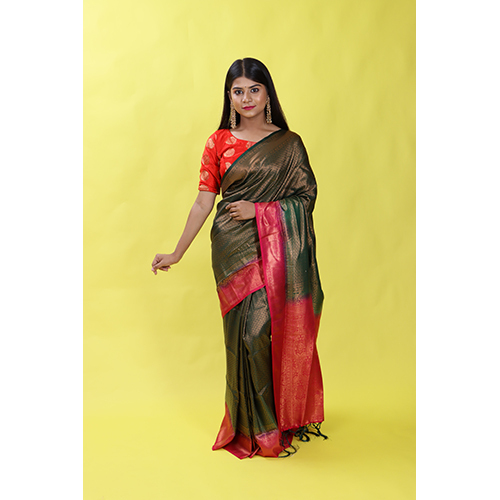 Multicolor Malbari Silk Saree