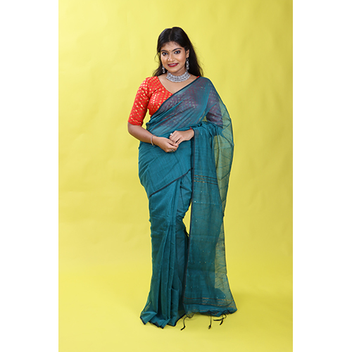 Casual Blue Handloom Saree