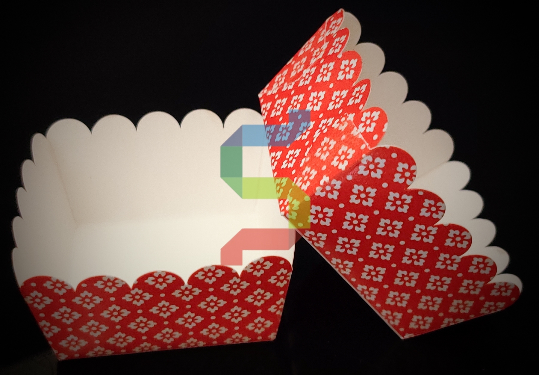Cupcake Kbs20-06 - Square Shaped Paper, Ideal For Elegant Dessert Presentation | Perfect For Special Events And Gatherings