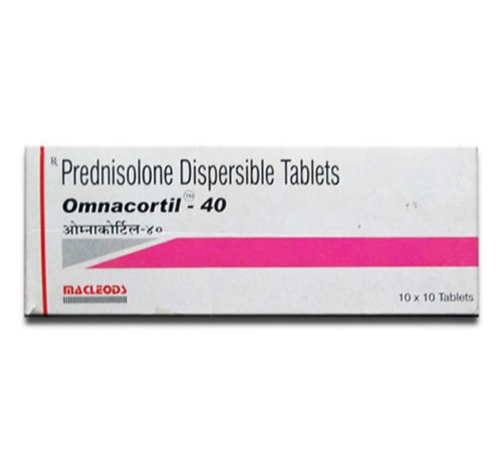 Omnacortil 40 Tab Ingredients: Prednisolone Disp