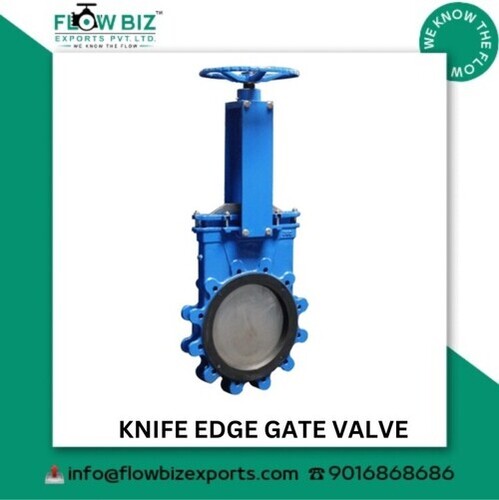 Knife Edge Gate Valve Manufacturer In Vapi - Color: Blue