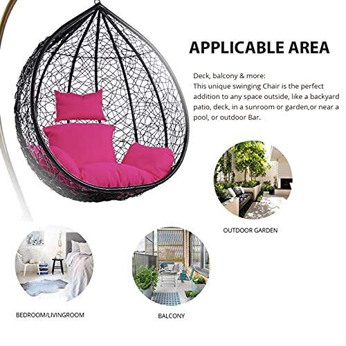 Wicker Balcony Swing Chair - Assembly: No Assembly Required